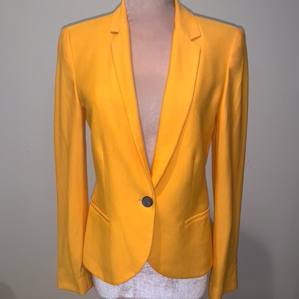 Zara Tweed Orange Blazer